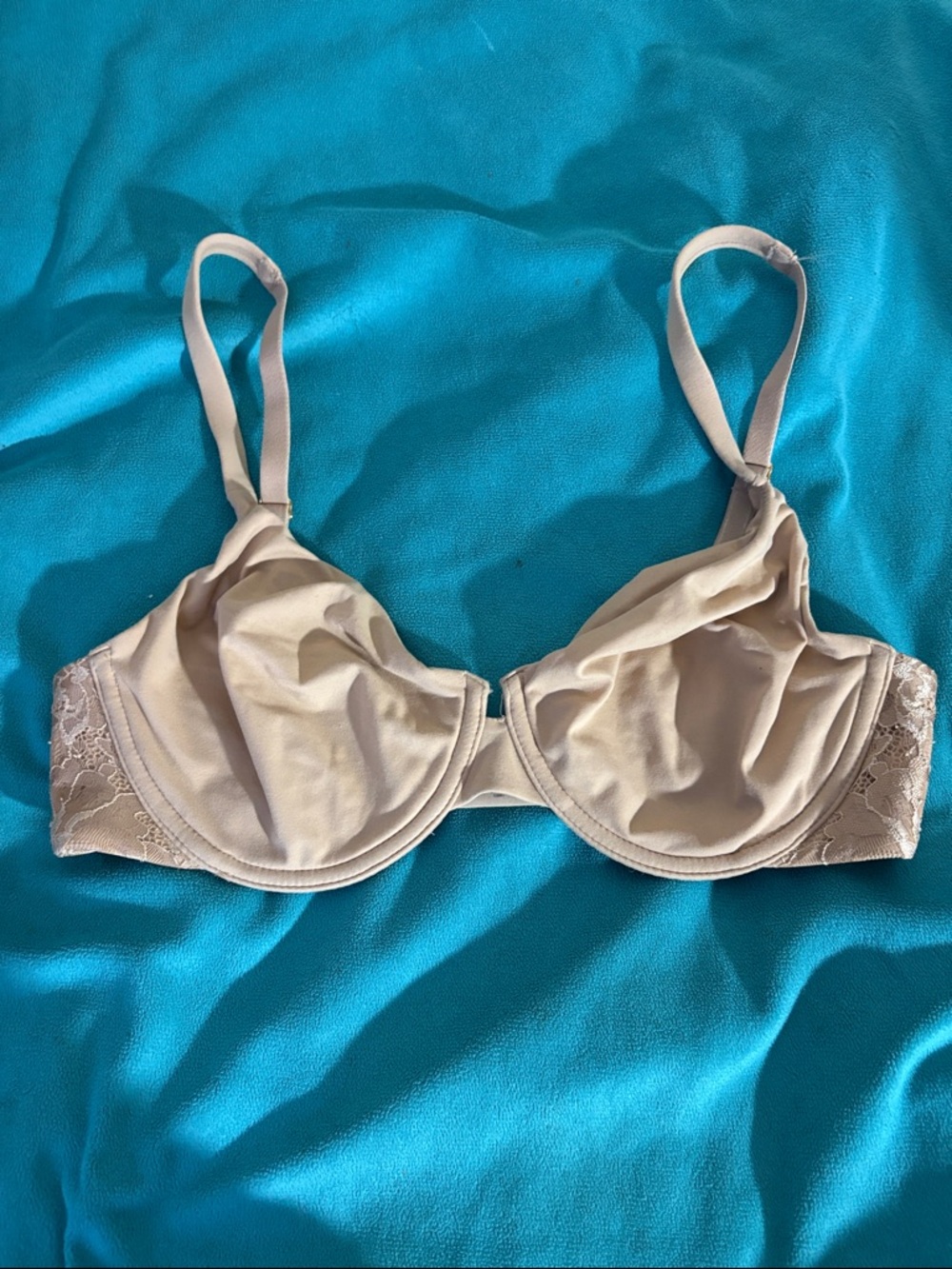 Soma Nude Underwire Lace-Trim Bra